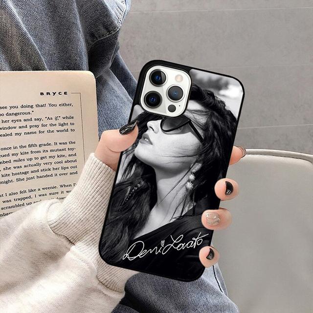 Demi Lovato Bildmalereien Handyhülle Rückseite für iPhone 17 Air 16e 15 14 13 11 12 Pro Max Plus Hülle Coque