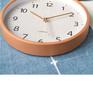 Nordic Solid Wood Silent Wall Clock for Living Room and Bedroom
