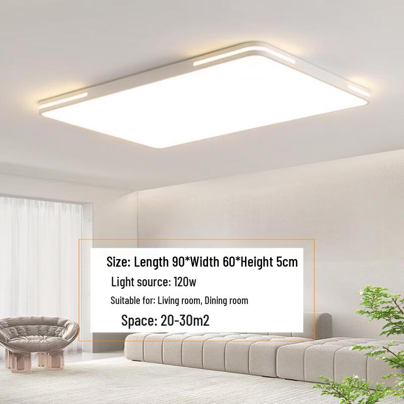 Modern Minimalist LED Ceiling Light with Stepless Dimming