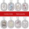 10-Piece Car and Home Floral Fragrance Pendant - Creative Solid Air Freshener Slices