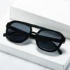 Retro Square Glasses, Antique Double-Beam Glasses, Jelly Sunglasses For Women