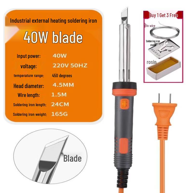 

40W Soldering Iron Kit with Light and Scraper