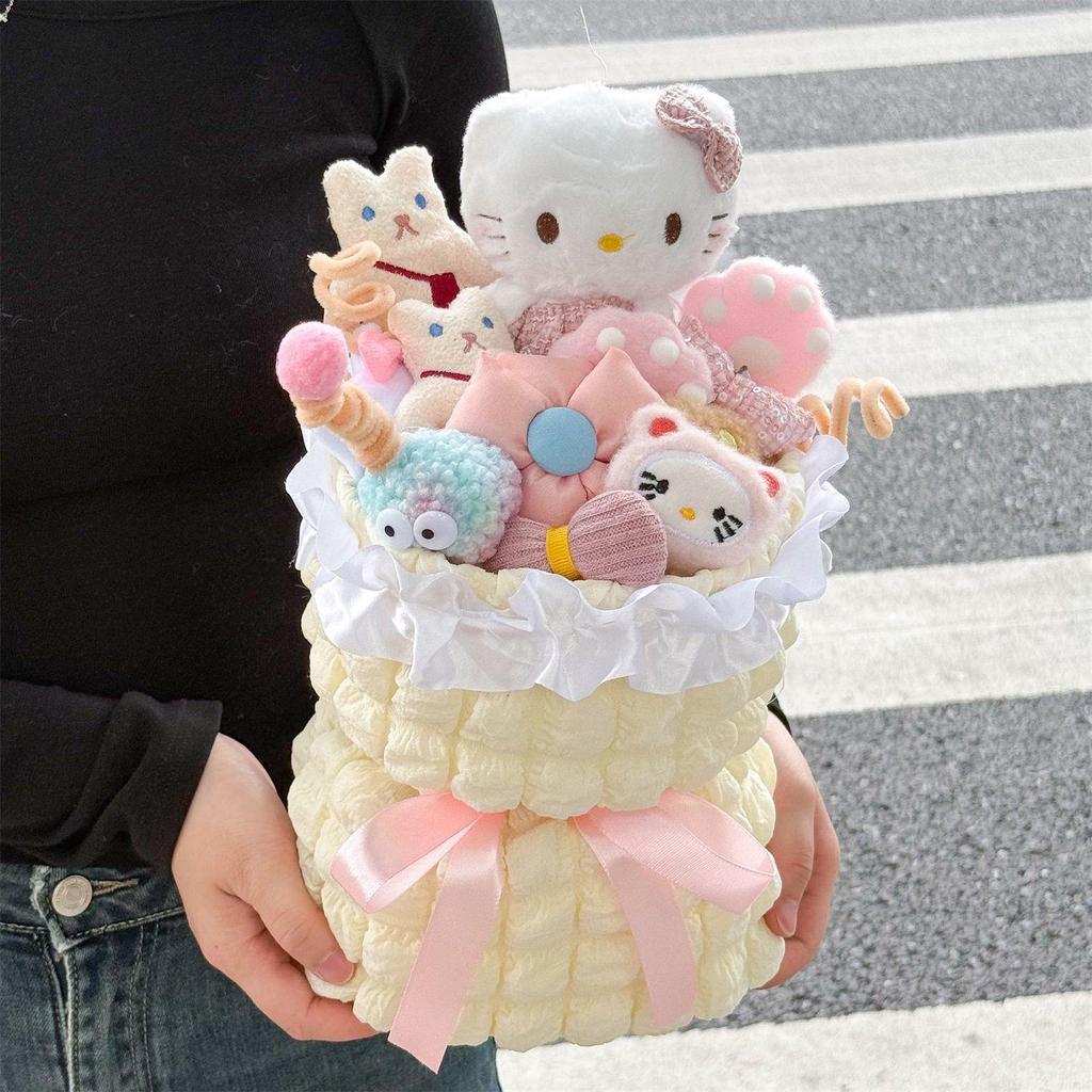 Cinnamoroll & Pochacco Doll Bouquet Birthday Gift for Girls