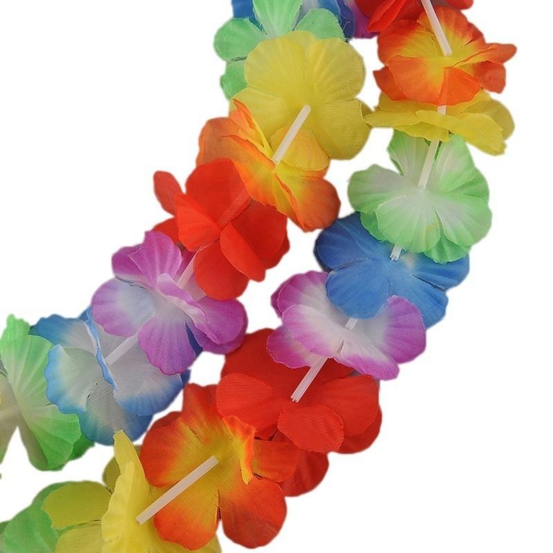 10 ks havajských tropických plážových motivů s květinami lei lei, girlandy s náhrdelníkem a girlandou z květin luau.