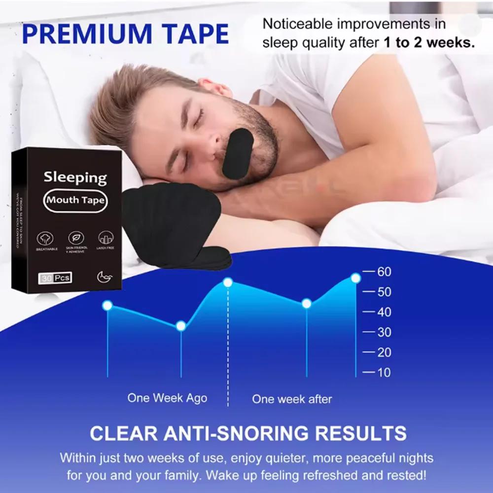 Prevent Snore Lip Sleep Sticker Breathing Correction Lip Patch Improve Sleep Promoting Breath Night Sleep Stick Improve Sleep