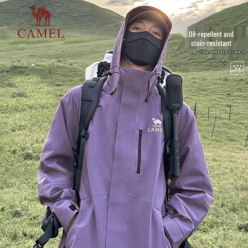 Camel Men's Winter Waterproof 3-in-1 Hardshell Jacket with Down Liner