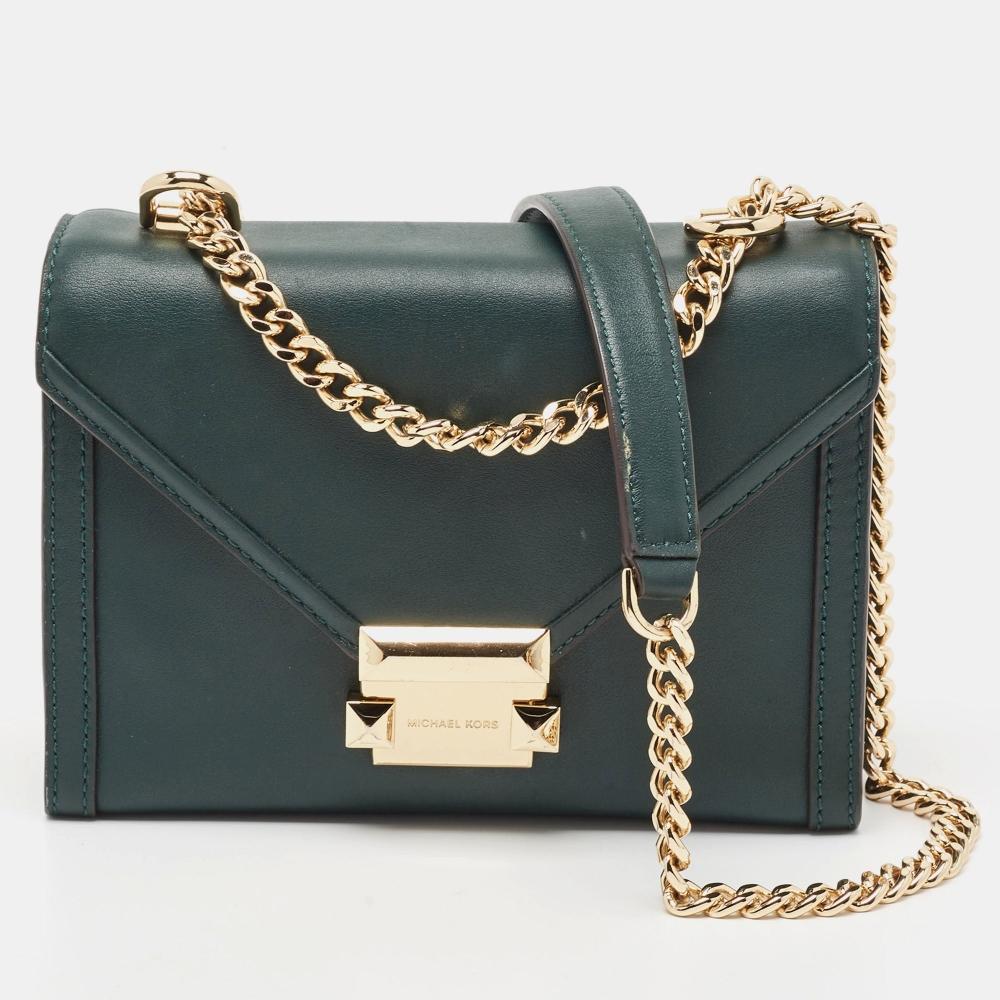 

Michael Kors Изумрудная Кожаная Сумка Через Плечо Whitney зеленый