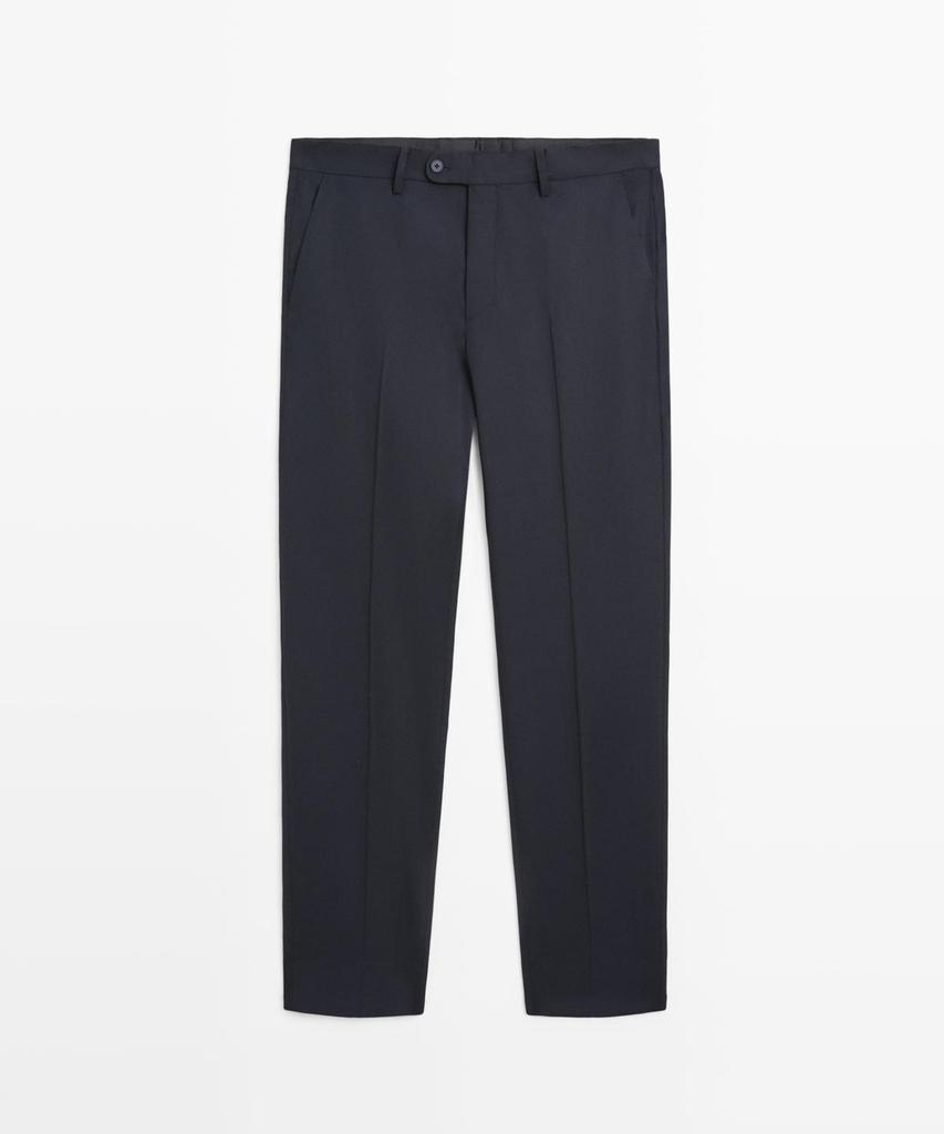 Masimodutti Wool Blend Suit Pants
