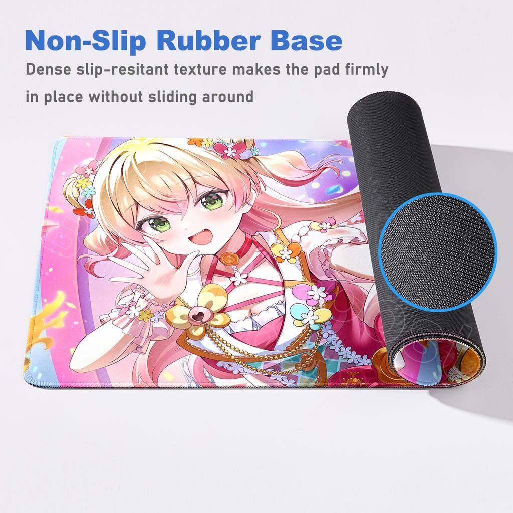 Hololive Kawaii Girl Momosuzu Nene Mousepad Large Laptop Office Rubber Cabinet Desktop Carpet XXL Non-slip Computer Keyboard Mat