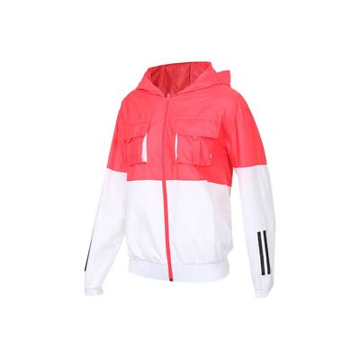 Neo Retro Casual Hooded Zip-Up Long Sleeve Jacket Women Jackets Pink DW8326