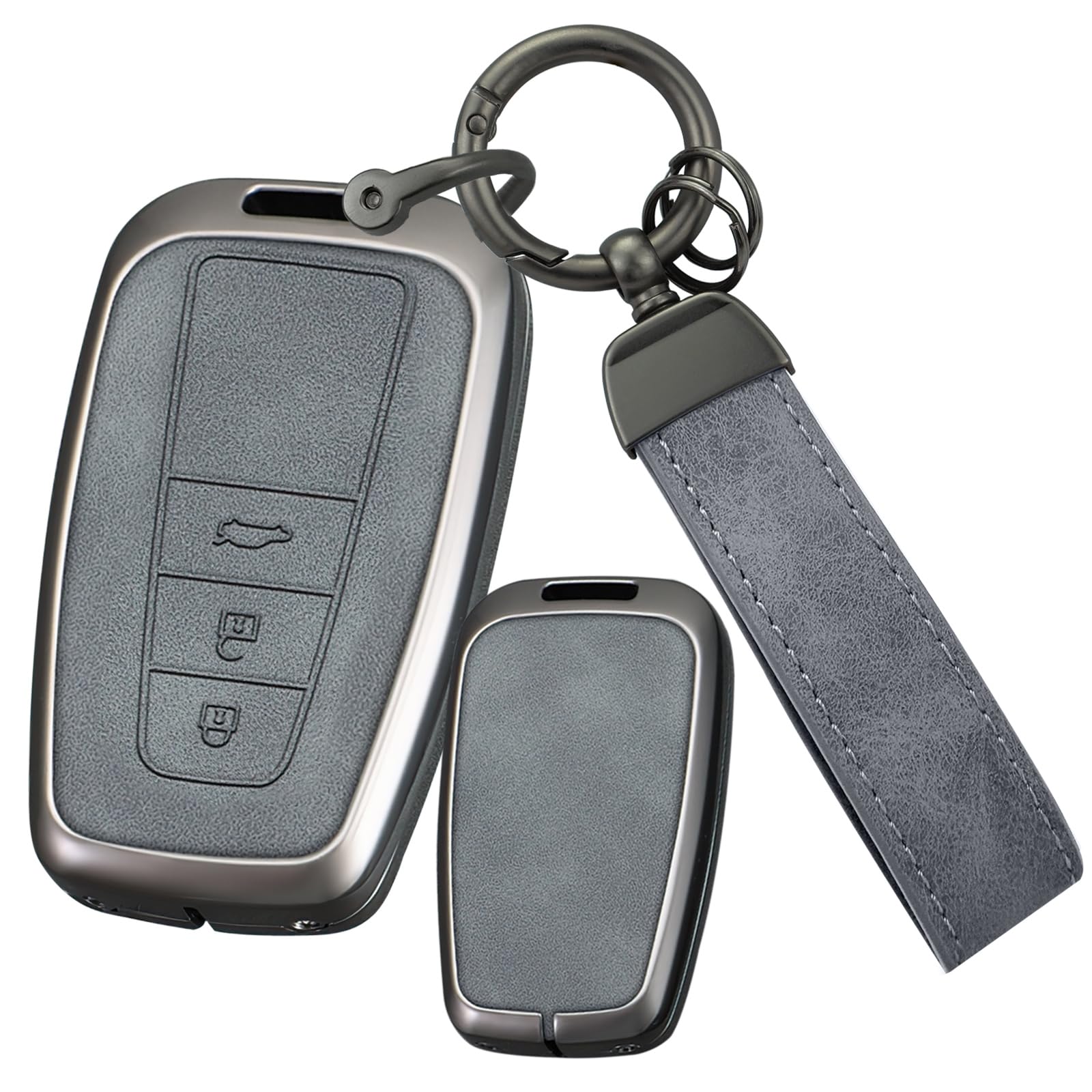 

Toyota Key Key PU кожаный ключ металлический подходит для 50 Land Type Type 2 чехол, чехол, материал, держатель, рамка, Prius, Corolla, Crown, RAV4, Series, Camry,