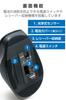 ELECOM Wireless Mouse 5 Buttons Forward Blue Perfect (Receiver Included), Large, (Back & Buttons), LED, Grip, Black, M-XGL10DBBK