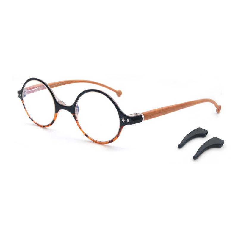 Retro Round Anti Blue Light Computer Reading glasses For ladiesandMen Spectacle Glasses reading TR90 Frame Unisex 0