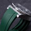 20mm 21mm Massives gebogenes Endstück für Rolex Submariner Uhrenarmband für Wassergeister für Daytona Gummiarmband Nahtlose Verbindung 2 Stück