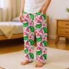 Children's Versatile Christmas  Print Pocket Plush Casual Pants Pajama Pants Home Pants