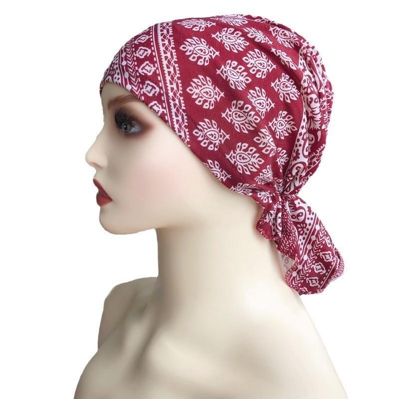 Short Damen Asian Ethnic Hat With Floral Cotton Material For All Seasons