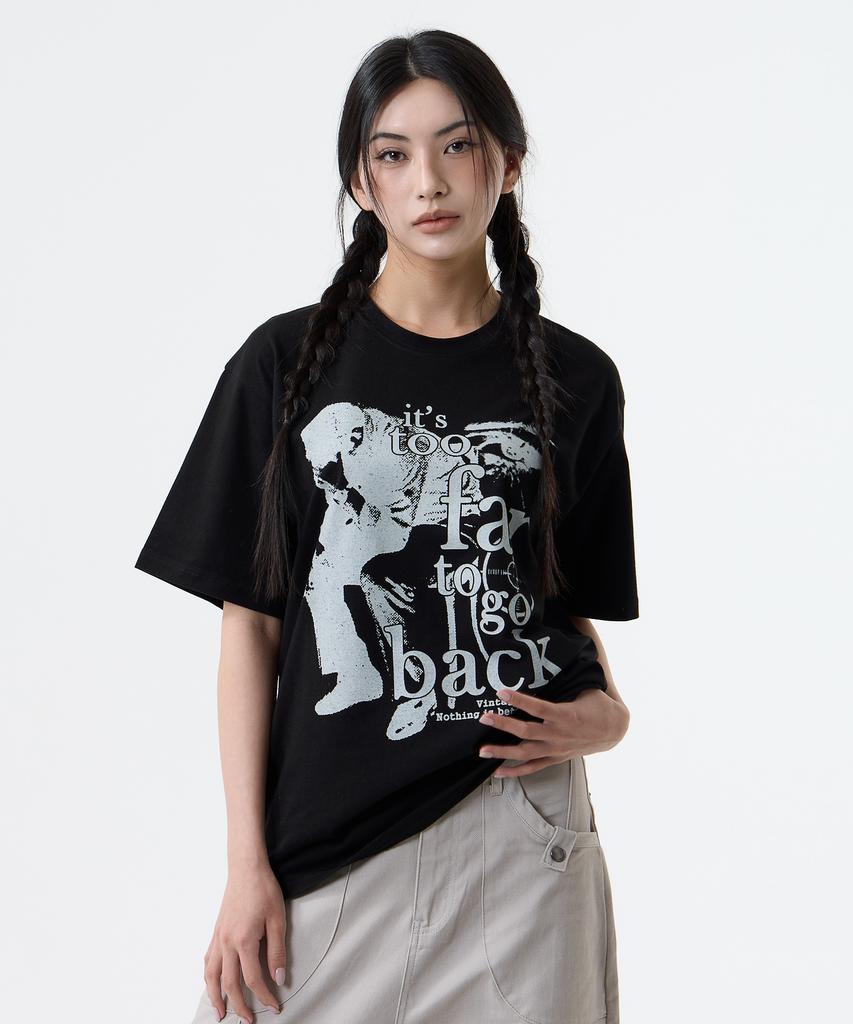 Nasttingijeubeleoldaenmi Vintage Artwork Tee_Black
