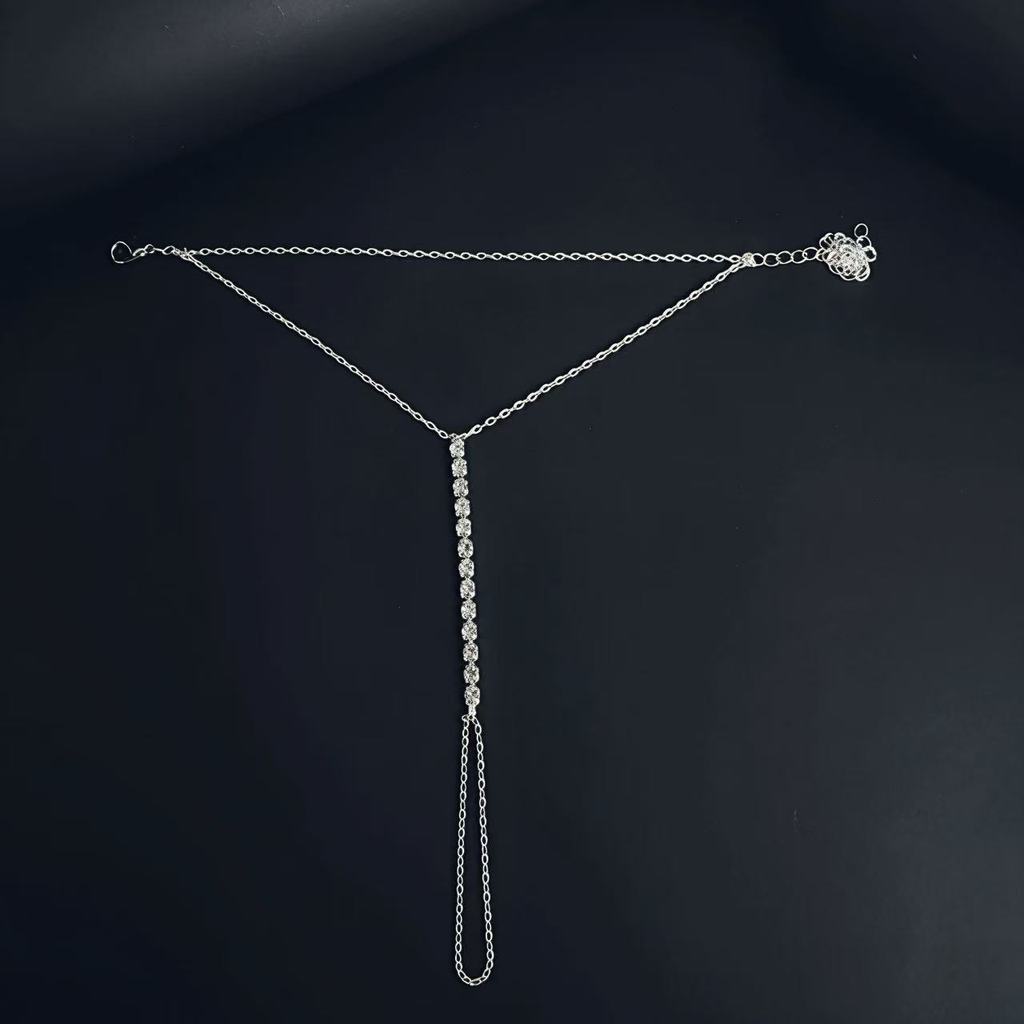 Geometric Water Drilled Hand Chain Jewelry For Women With Gold Or Silver Plating For Gift