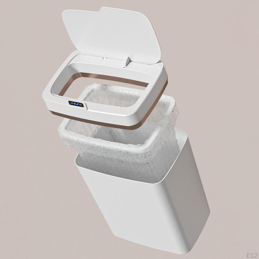 Smart Trash Can Rubbish Touchless Garbage Bin Rechargeable for Bathroom