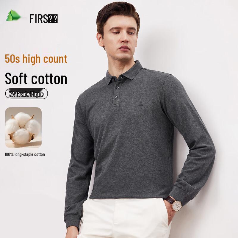 Shanshan Men s Long-Sleeve Cotton Polo Shirt 3XL