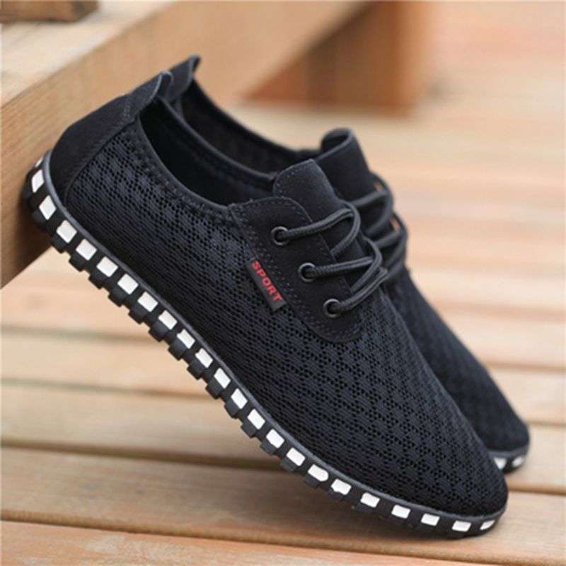 Summer mesh shoes men's breathable deodorant mesh shoes men's shoes sports and leisure shoes old north cloth shoes large size men's shoes