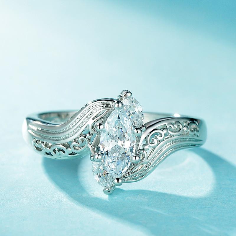 Vintage Pattern Horse Eye Zircon Ring, Ring, Ring Direct Batch