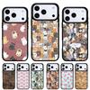 Cartoon Animal Dog Cat Pig Phone Case for iPhone 17 16 15 14 13 Pro Max Back Cover for 12 11 Pro Coque