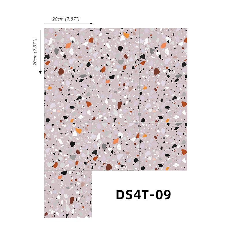 Home Decoration Anti-Skid Floor Sticker Self-Adhesive Removable Adhesive Frosted Tile Sticker Wall Sticker Bathroom Waterproof Tile Sticker