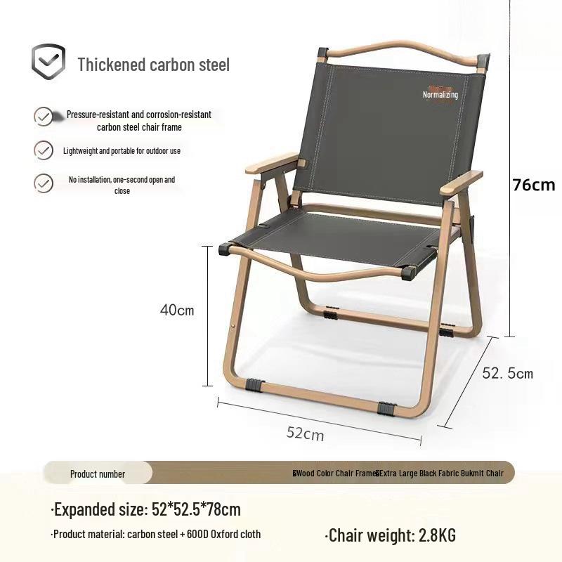 Ultralight Kermit Folding Camping Chair: Portable Outdoor Fishing Stool