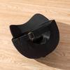 Lightweight Pre-Washed Cotton Dad Hat Adjustable Strap Solid Black Outdoor Casual Cap