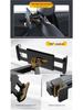 Rotating Telescopic Car Headrest Phone & Tablet Holder with Back Pillow for Rear Seat Entertainment