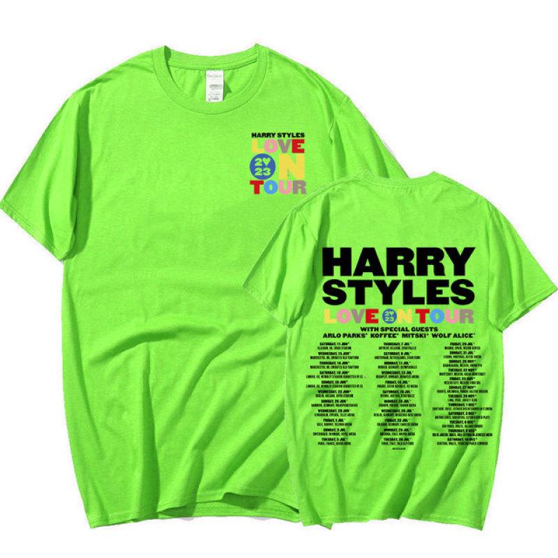 Love On Tour 2023 T Shirt Harajuku Vintage Oversized T-shirt Men Women Summer Casual Cotton Short Sleeve T Shirts Streetwear