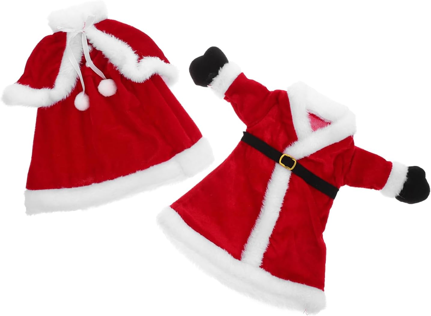 Amosfun 2 Piezas Falda De Vestido Cubierta De La Botella De Vino Navidad Botella De Vino Ropa Navidad Titular De La Botella De