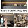 USB LED Strip Light with Hand Sweep Sensor and Dimmer, IP65 Waterproof, Flexible Tape for Home and Christmas Decoration, Color Temperatures