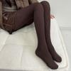 High Elastic Knitted Jacquard Pantyhose Keep Warm Tights New Stocking  Women