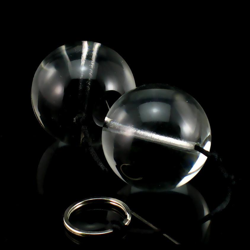 Oversized Double Ball Pull Beads Crystal Glass Stimulation Exercise Smart Ball Couple Flirting Female Masturbation Adult Sex Product