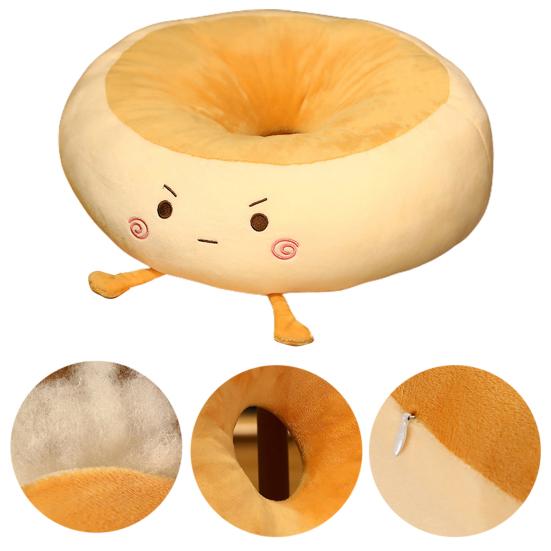 Round Seat Cushion Cartoon Design Adorable Super Soft Wear Resistant Washable Decorative