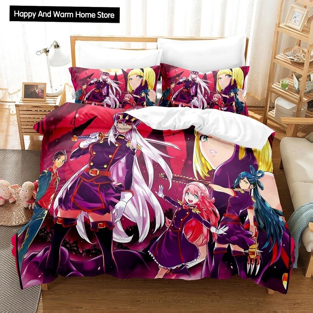 3D Anime Chained Soldier Bedding Set Single Twin Full Queen King Size Bed Set Adult Boys Bedroom Duvet Cover Sets Home Textiles