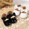 Bow Princess Shoes: Lacquered Toddler Shoes with Versatile Rubber Sole for Infants (0-1 Year) – Spring & Autumn Collection