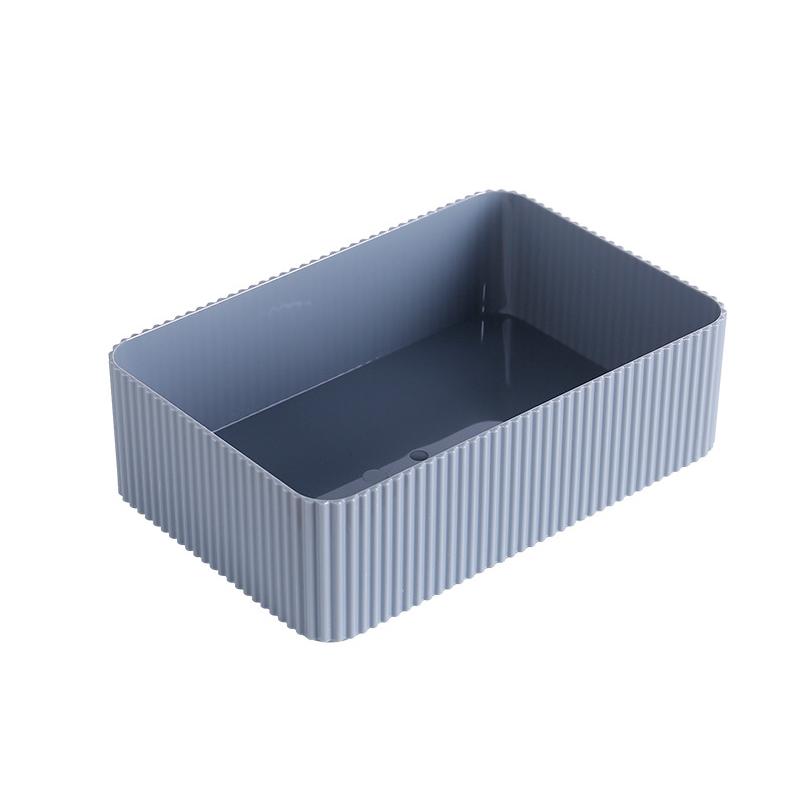 Plastic Makeup Organizer Grid Desktop Home Office Bathroom Storage Box Sundries Bin Case Cosmetic Closet Closet Organizer