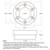 CNC Steering Wheel Adapter Plate Black 70mm For Logitech G29 G920 G923 13/14inch