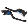 K128 Black Kawasaki Brake and Clutch Long Adjustable (Blue) Lever, 6-Position
