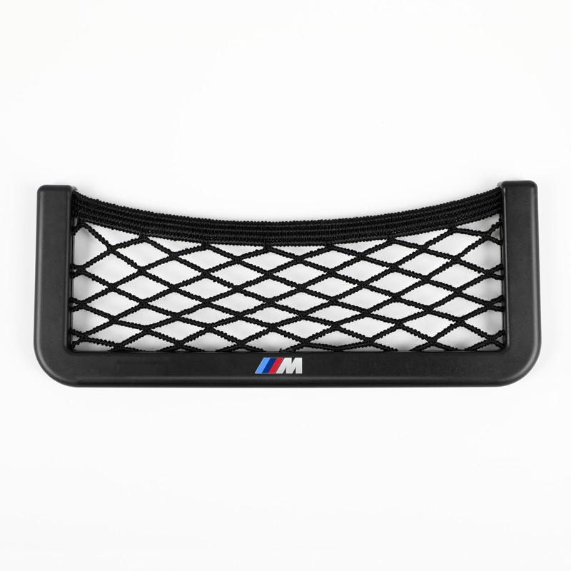 Phone Holder Pocket Organizer Car Storage Net Bag For BMW X1 X2 X3 X5 X4 X6 X7 G30 G20 M2 M3 M4 Accessories