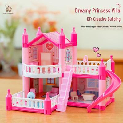 Princess Dream Castle DIY Dollhouse Toy for Girls