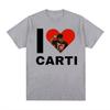 I Love Playboi Carti Rapper Graphic Tshirt Men Women Harajuku Y2k Short Sleeve T-shirt Male Oversized T Shirt Streetwear