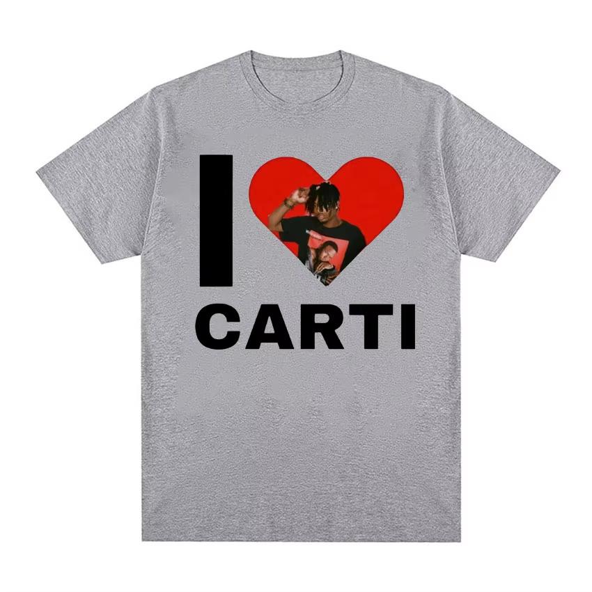 I Love Playboi Carti Rapper Graphic Tshirt Men Women Harajuku Y2k Short Sleeve T-shirt Male Oversized T Shirt Streetwear