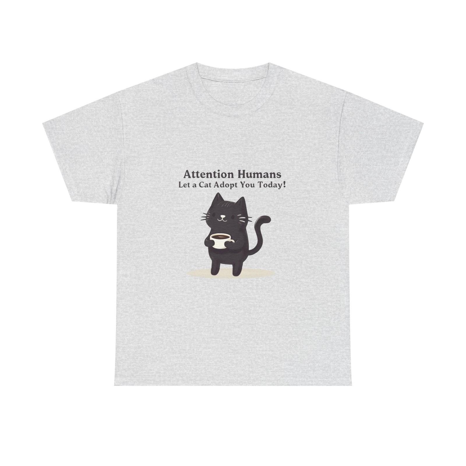 Adopt a Cat Tee, Funny Animal Lover Shirt, Unisex Graphic T-Shirt, Kitty Love 3XL