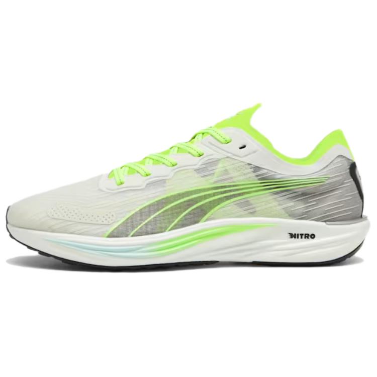 

New PUMA Liberate Nitro 2 Shock Absorbers Slip Resistant Low Top Running Shoes Men s Gray Green 377315-17 44.5