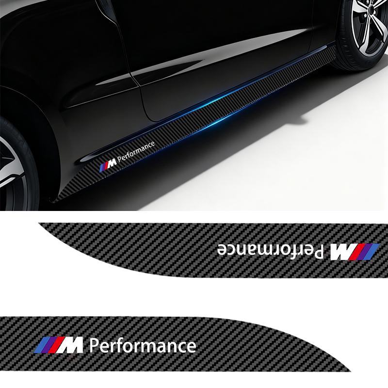 Neue Auto-Türplaketten dekorative Aufkleber Seitenleisten-Aufkleber Für BMW M E34 E36 E60 E90 E46 E39 E70 F10 F20 F30 X5 X6 X1 M3 M5
