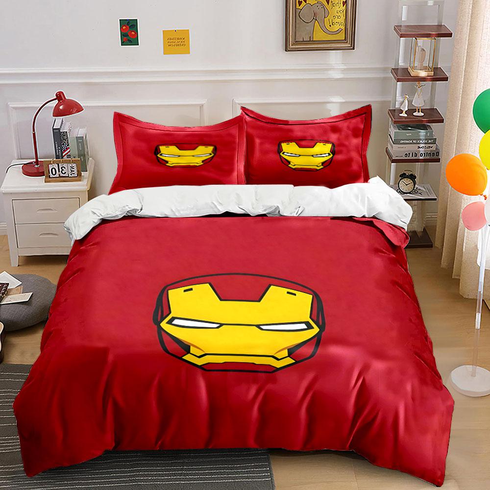

Yellow Iron Man helmet. Bedding sets Duvet cover sets Duvet covers Pillowcases(1 * Duvet Cover 2 * Pillowcases, without duvet insert) 135x200cm